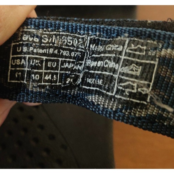 Teva Men's Shoes Sandals Size 11 Outdoor Hook & Loop Blue Gray Straps. - Picture 7 of 7